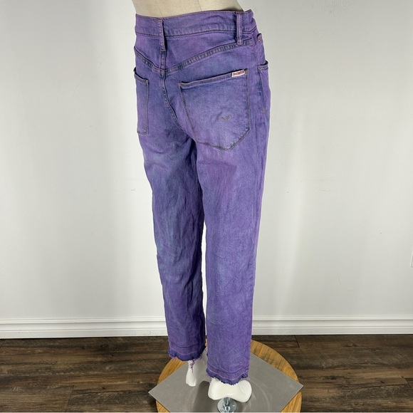 Hudson KASS Purple Distressed Jeans 27x28 - Picture 4 of 13